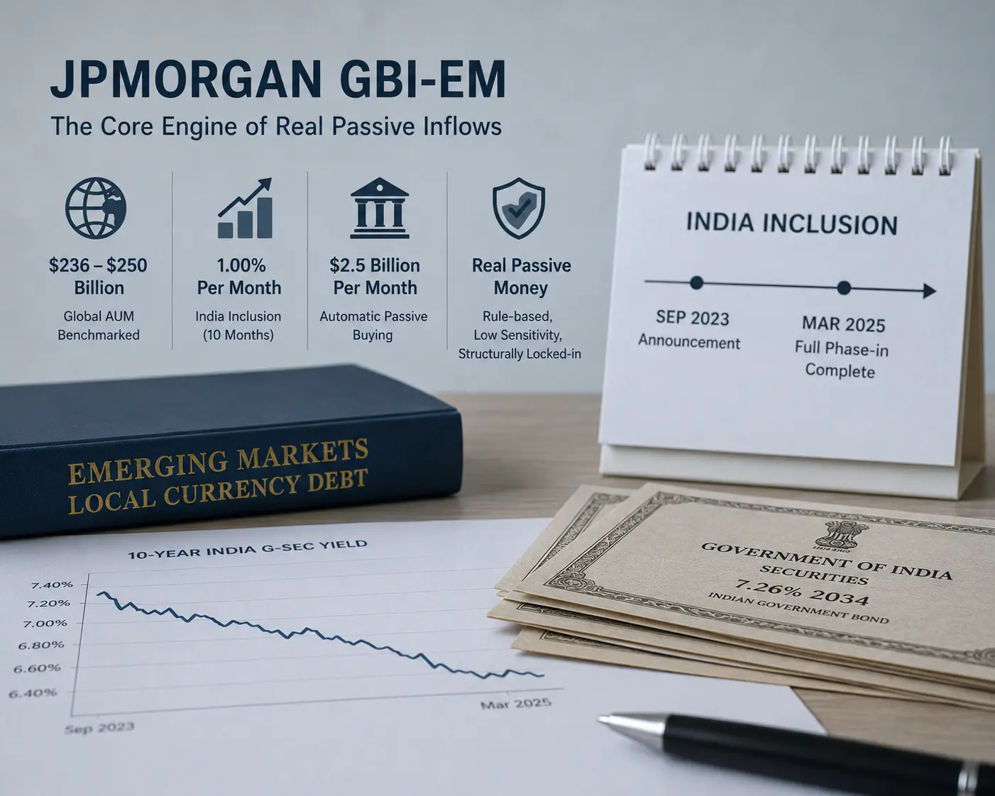 The Core Engine — Why JPMorgan GBI-EM Is the Only True Passive Capital Tsunami for India