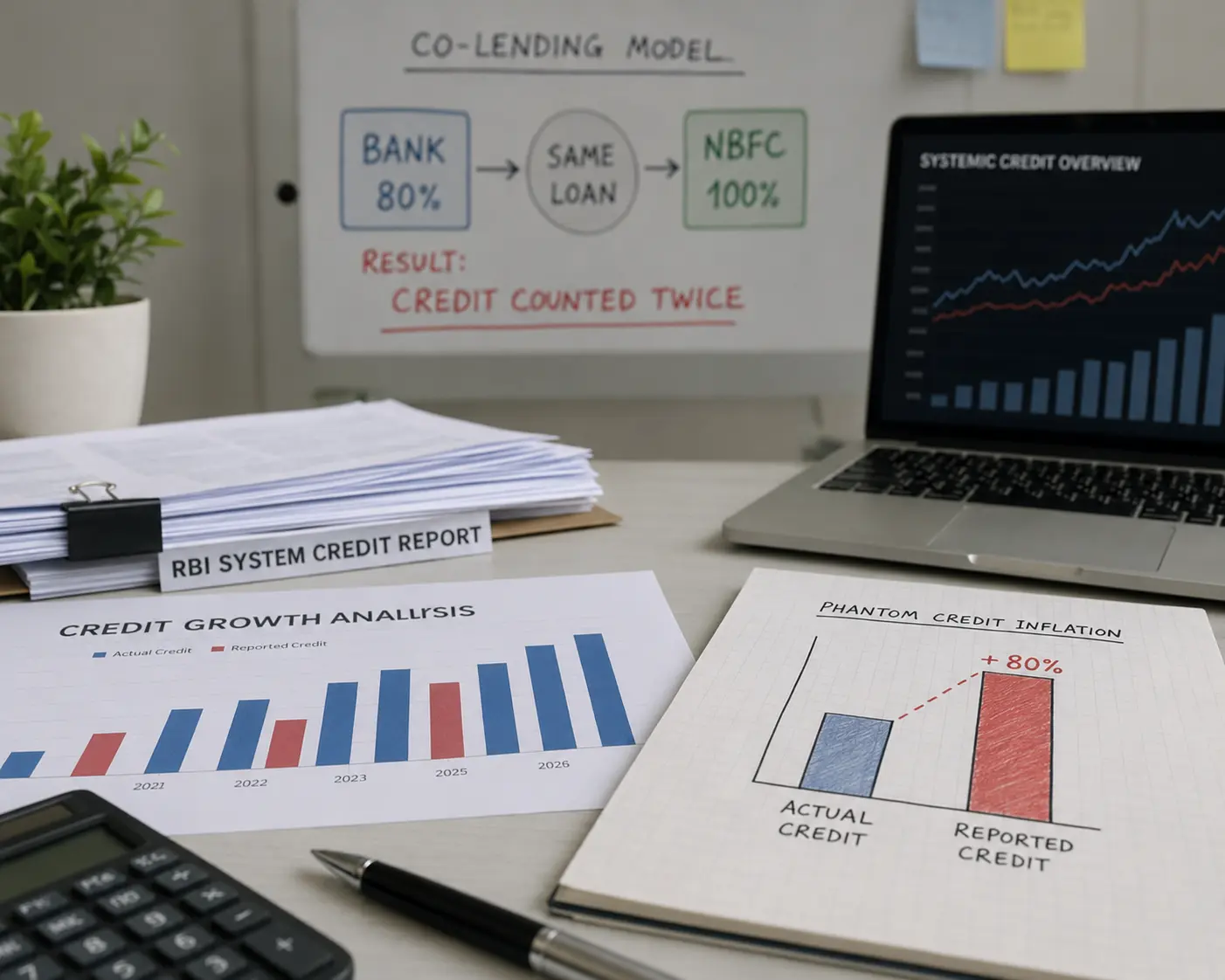 Quantifying the Phantom Credit — Data Discrepancies and Double Counting in India's NBFC Co-Lending System