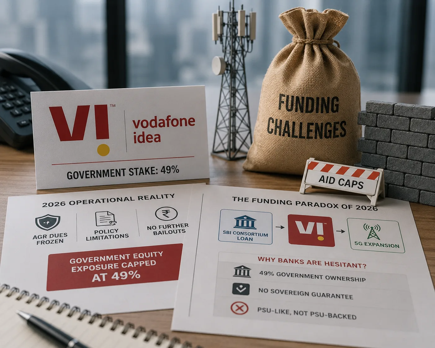 The 2026 Operational Reality — Aid Caps and Financial Walls Facing Vodafone Idea