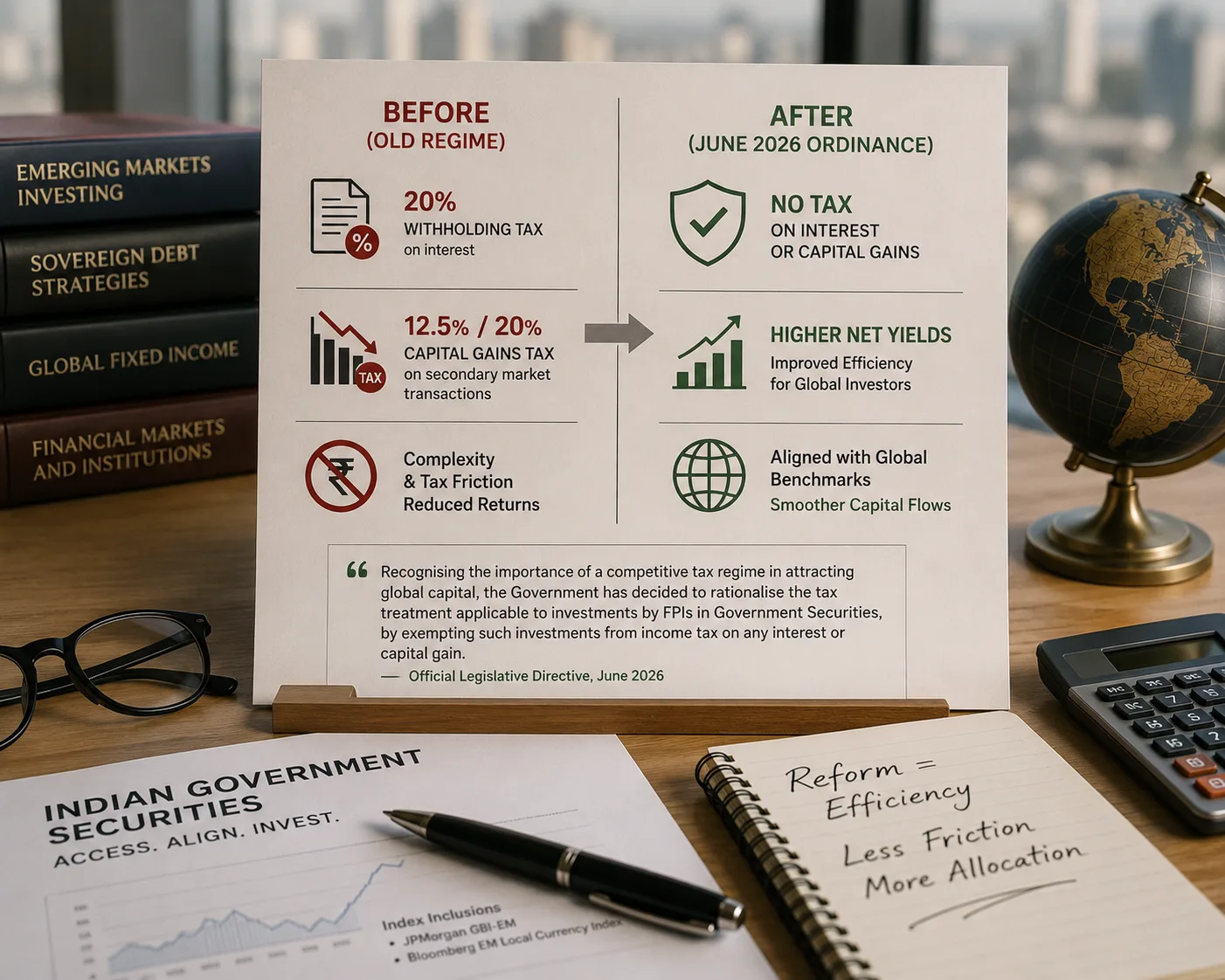 Autonomous Market Realities — How the June 2026 FPI Tax Ordinance Reshapes India's Sovereign Debt Market