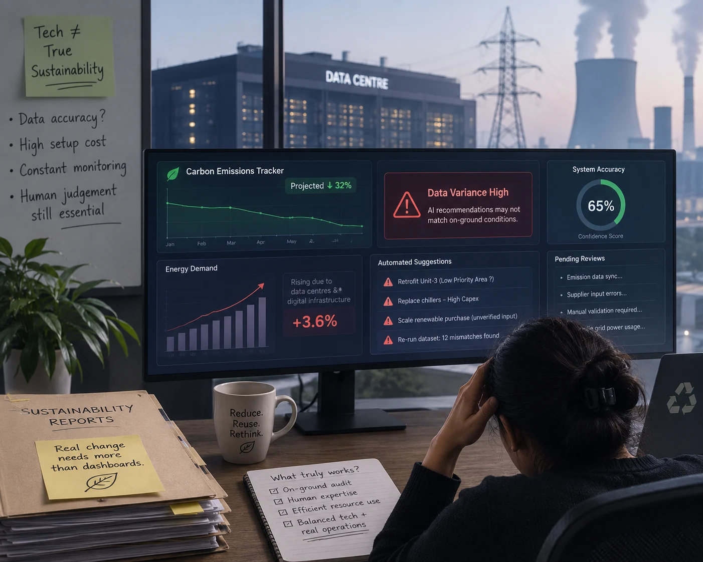 Cons of Using Purely Tech-Driven Tools for Sustainability