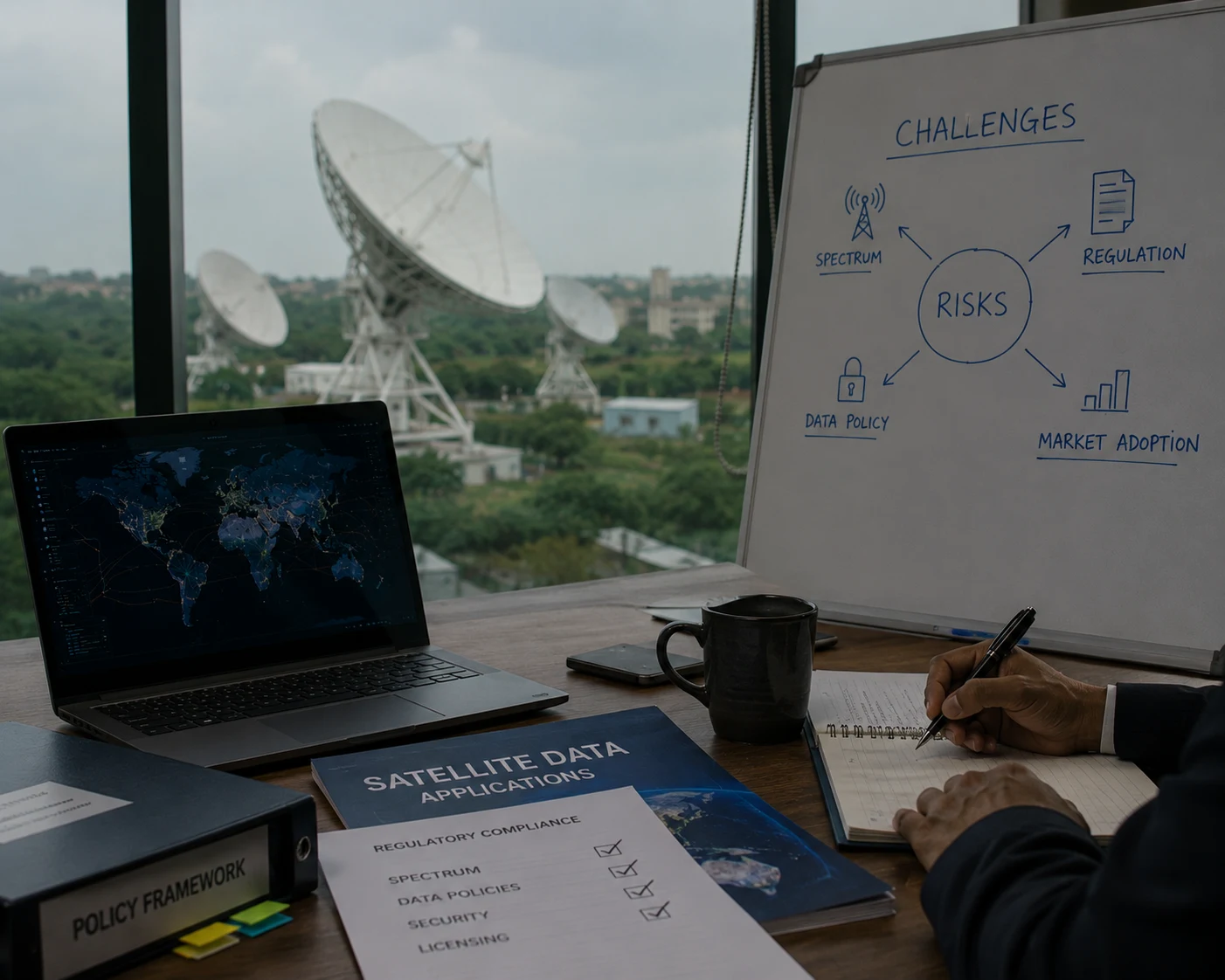 Satellite ground stations and downstream data applications powering India's space economy