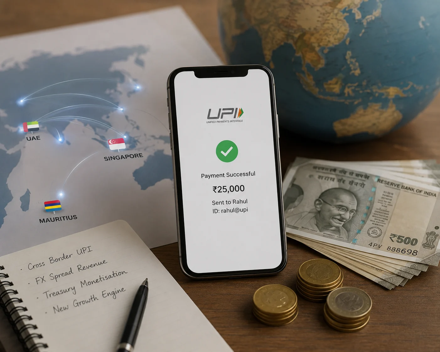 UPI cross-border corridor ecosystem — GCC, Southeast Asia, and Africa remittance lanes 2026