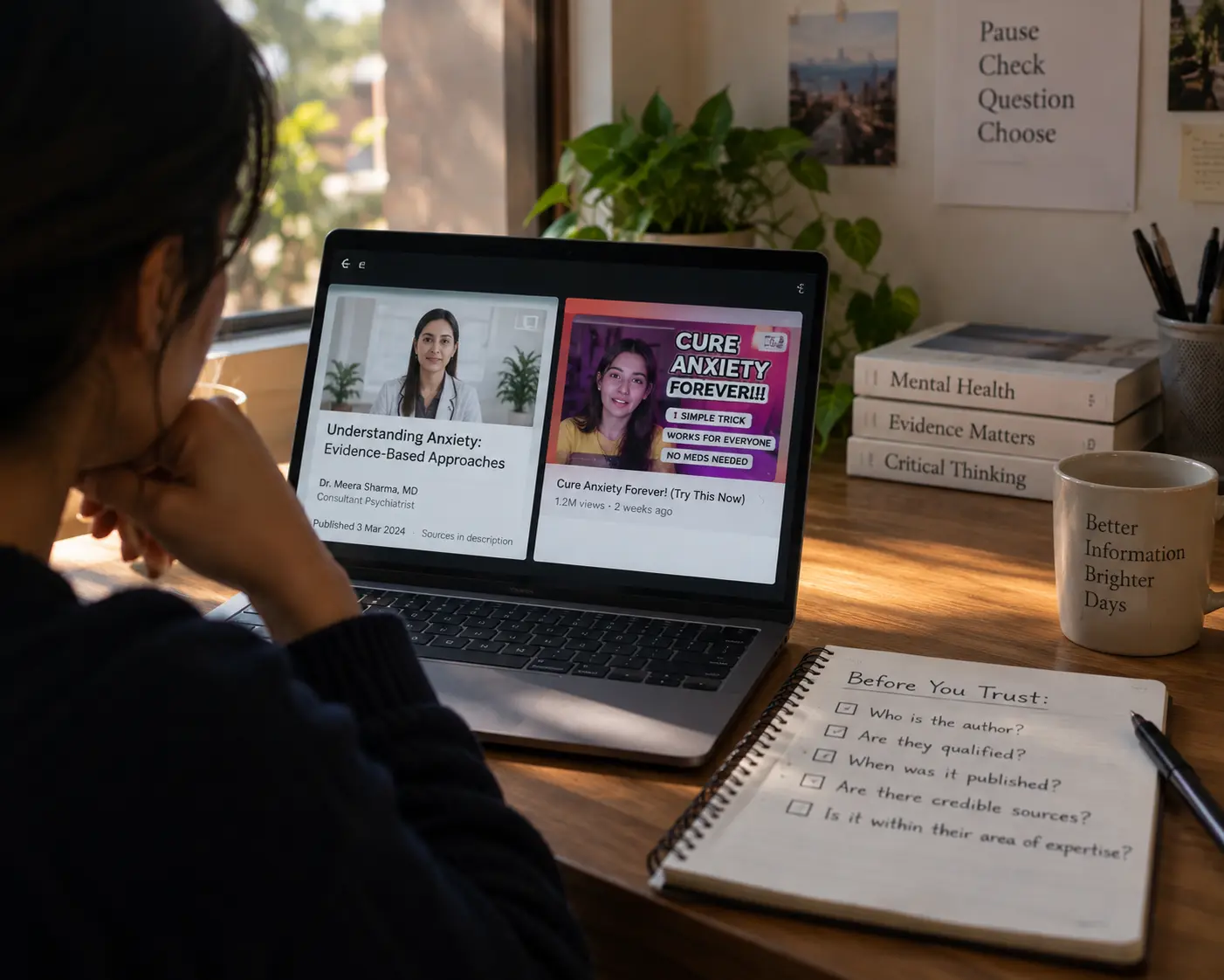 Evaluating Credentials in Digital Mental Health Spaces
