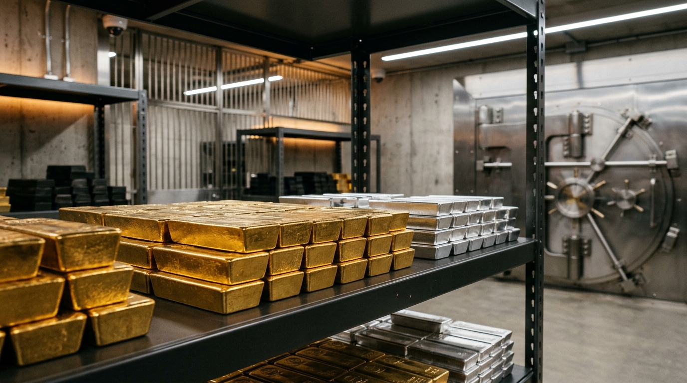 Institutional bullion vault custody and exchange trading in India