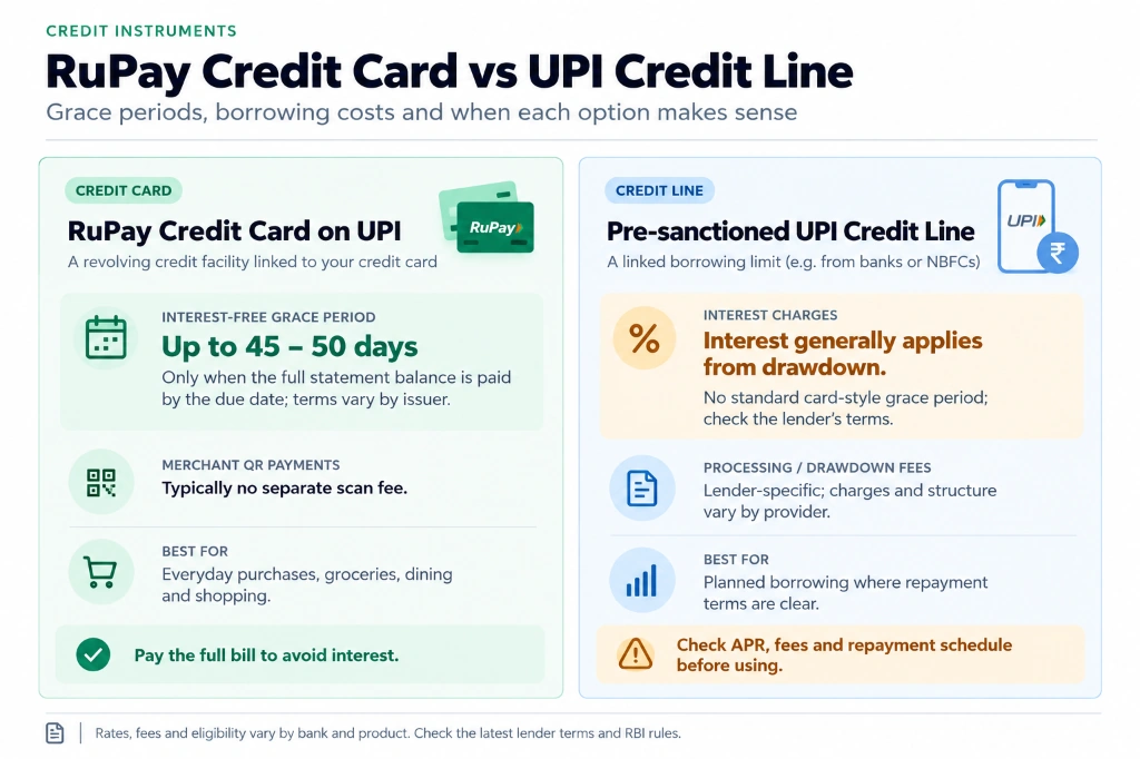 RuPay Credit Card vs UPI Credit Line